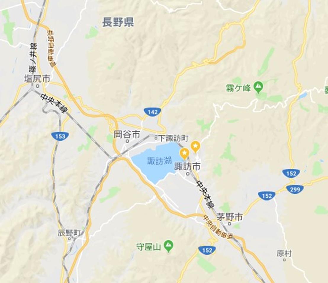 【長野諏訪湖】 諏訪湖就是系守湖?你的名字聖地實際走訪第一彈 - 第3張圖 上諏訪湖位置
