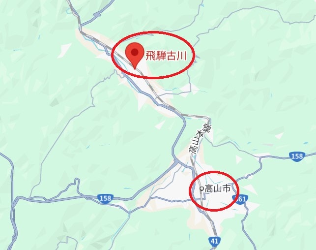 飛驒古川位置