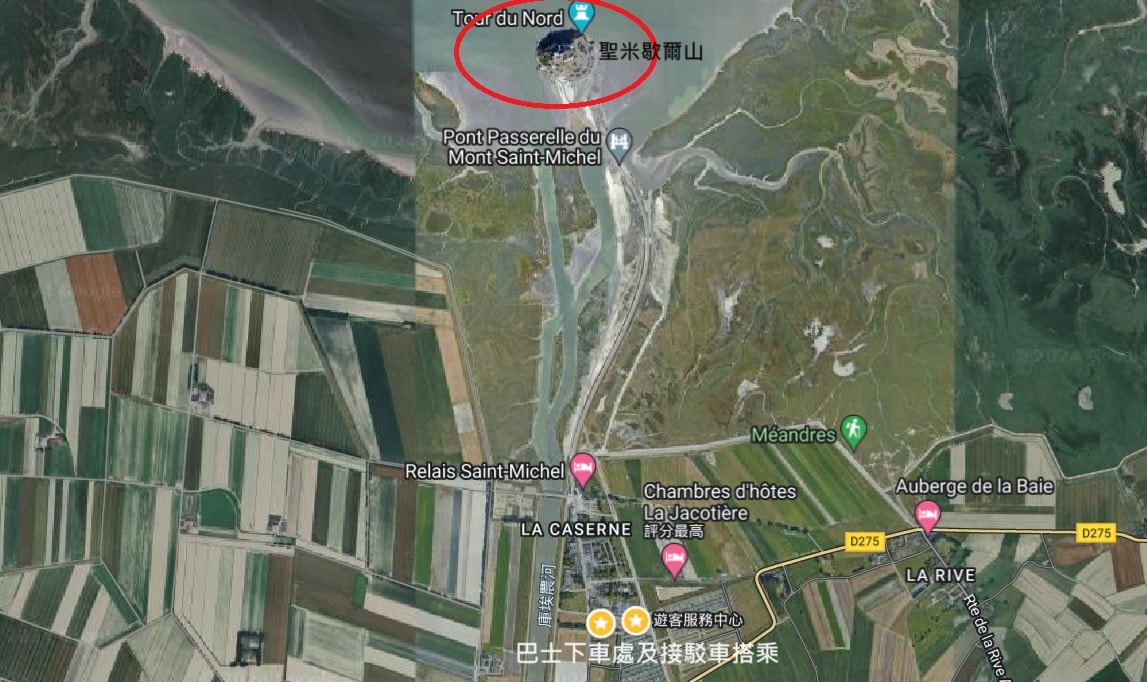 【法國聖米歇爾山一日遊】魔戒剛鐸王城!交通、住宿、預約總整理! - 第2張圖 巴士下車處