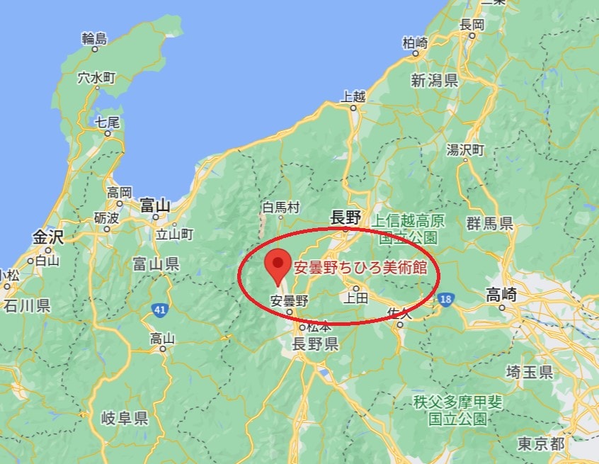 【知弘美術館】安曇野岩崎知弘美術館-來搭大自然中的電車圖書館吧! - 第2張圖 安曇野知弘美術館位置