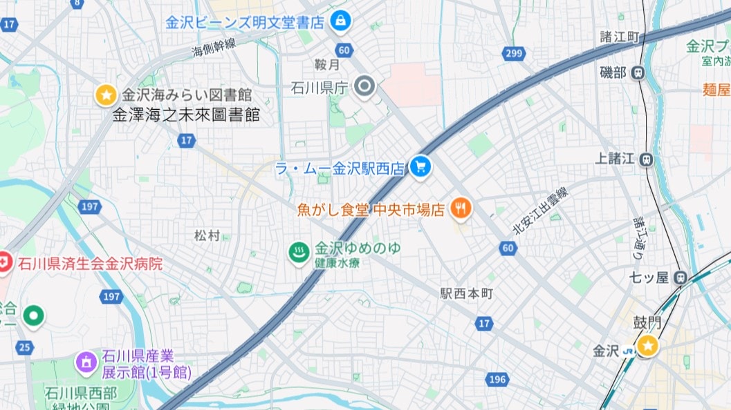 13個武家金澤景點!來趟不一樣的金澤深度旅遊! - 第12張圖 金澤景點地圖