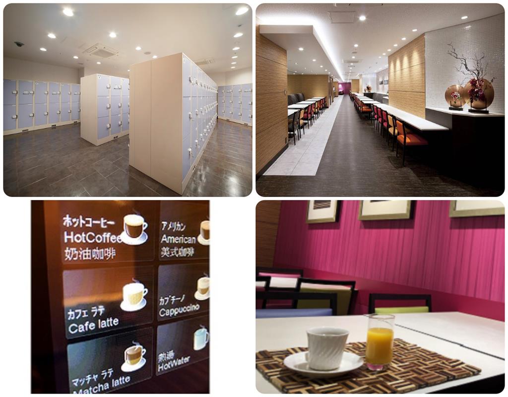 近鐵京都站都城市飯店置物櫃及休息區