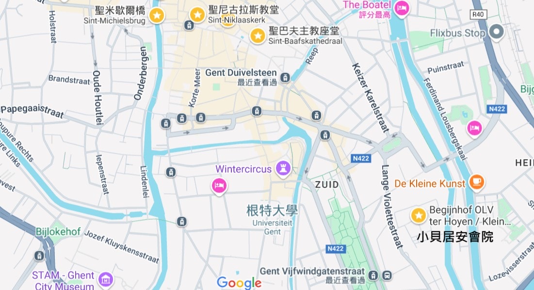 根特景點地圖