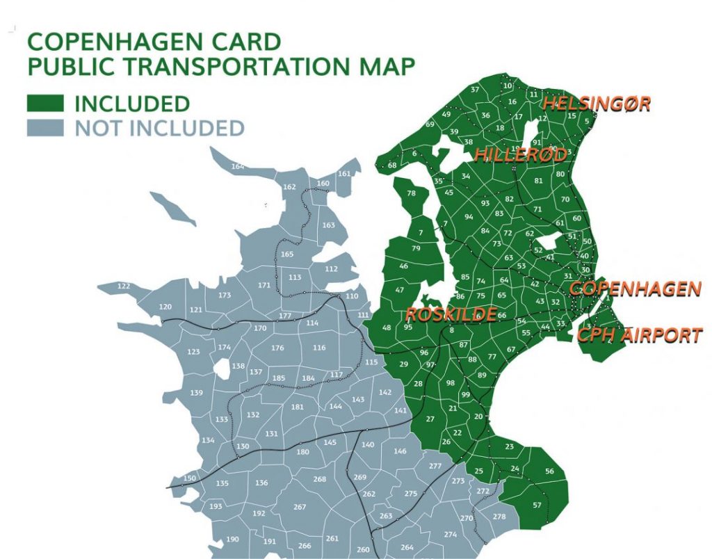 Top15哥本哈根景點!小美人魚故鄉! - 第5張圖 COPENHAGEN CARD - DISCOVER交通範圍