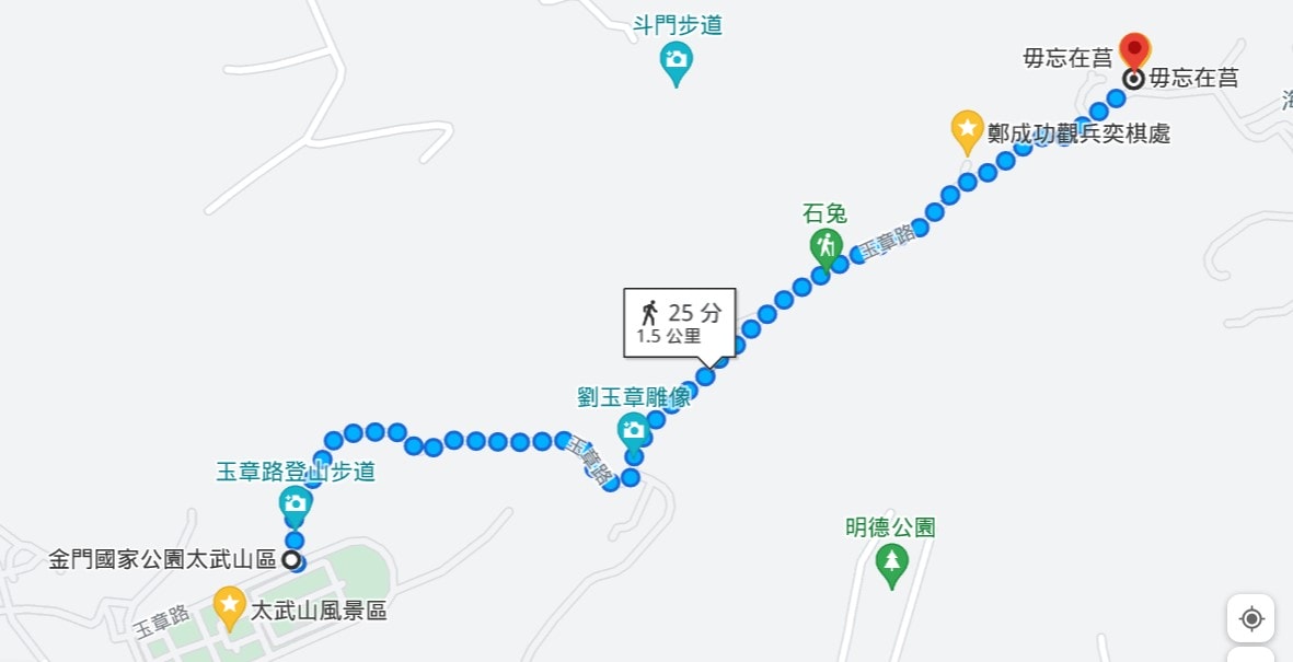 太武山登山路線