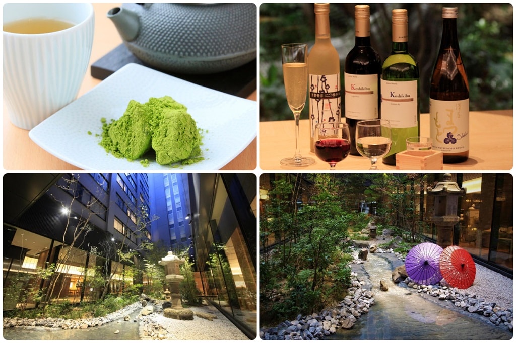 【京都站前里士滿高級飯店】免費下午茶+日本酒?交通方便的高CP值飯店! - 第3張圖 中央庭園與免費服務