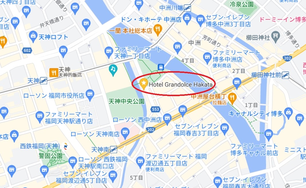 博多格蘭多斯飯店位置