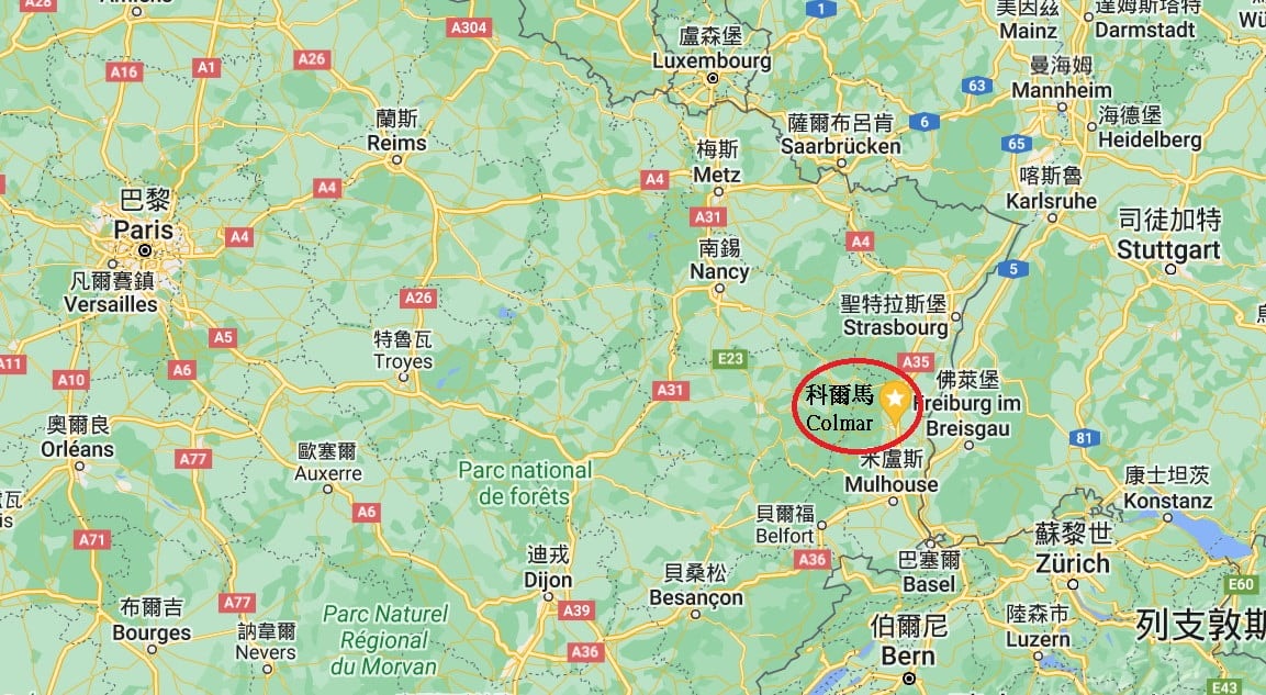 科爾馬位置