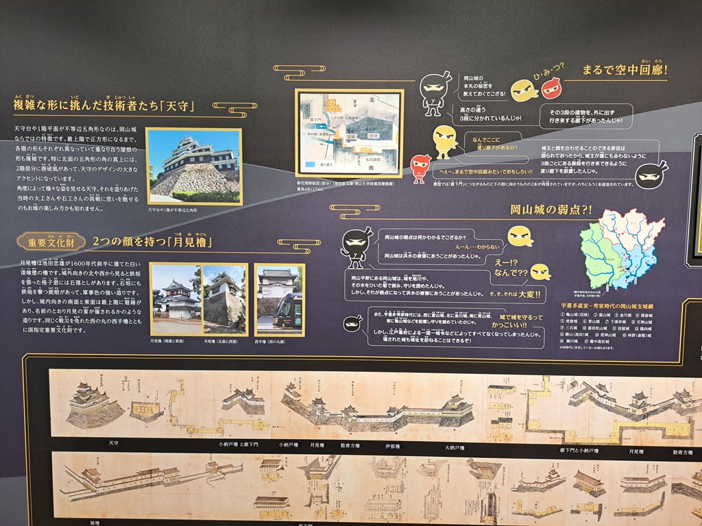 【岡山】岡山城半日遊-坐鎮於高地上的「烏城」黑武士 - 第22張圖 岡山城小知識看板