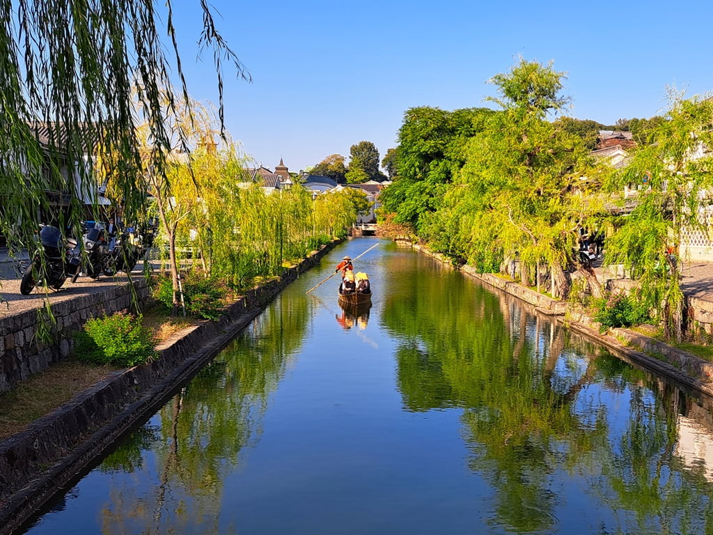 【岡山】倉敷美觀地區半日遊-楊柳、白壁藏與倉敷川遊船 - 第33張圖 倉敷川