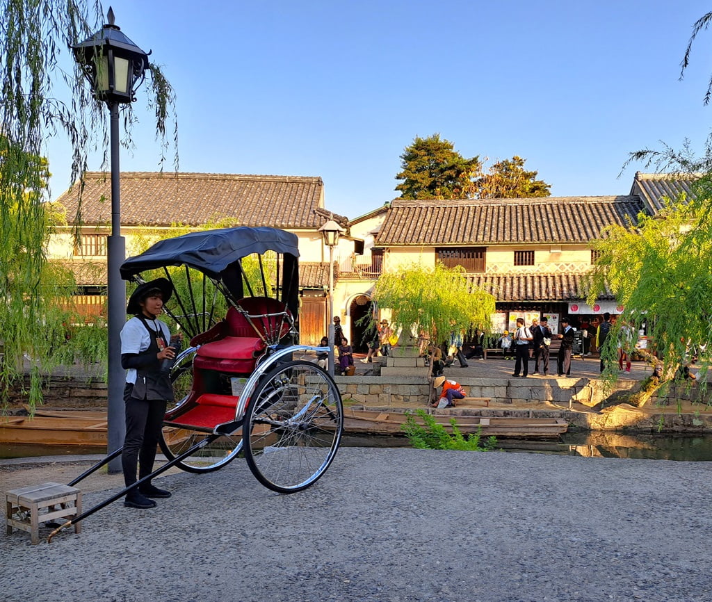 【岡山】倉敷美觀地區半日遊-楊柳、白壁藏與倉敷川遊船 - 第42張圖 倉敷人力車