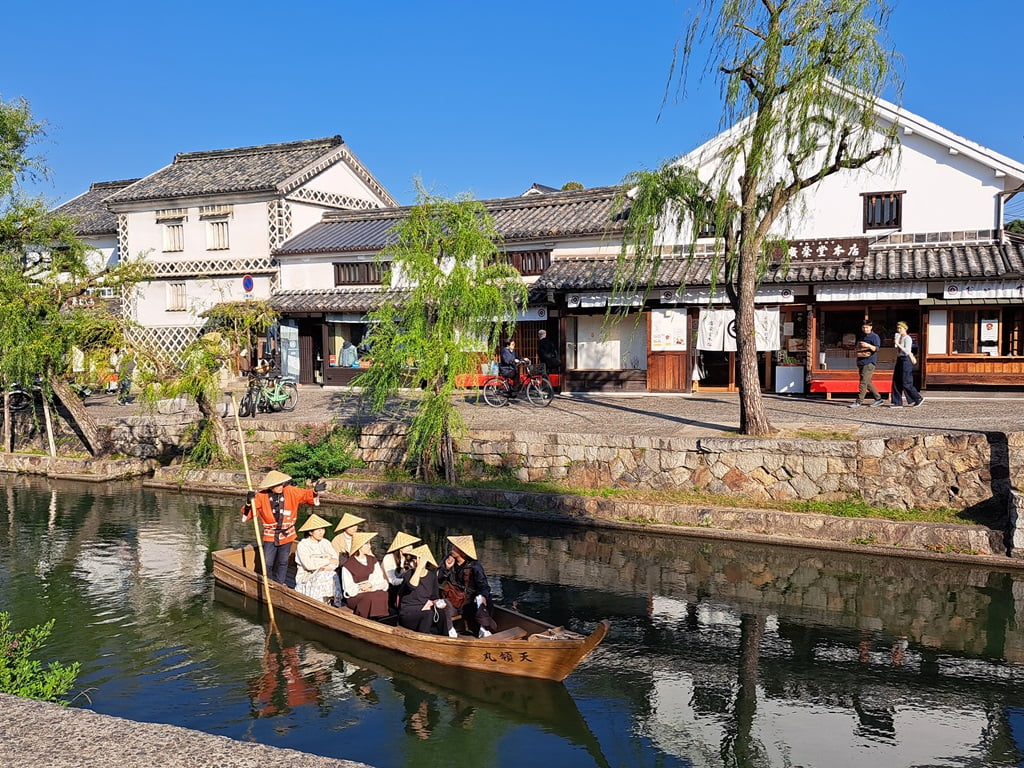 【岡山】倉敷美觀地區半日遊-楊柳、白壁藏與倉敷川遊船 - 第48張圖 倉敷川遊船