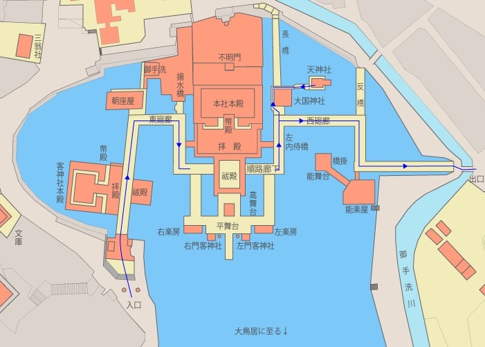 【宮島一日遊】嚴島神社大鳥居與海上社殿-歷史、交通與看點! - 第16張圖 嚴島神社地圖