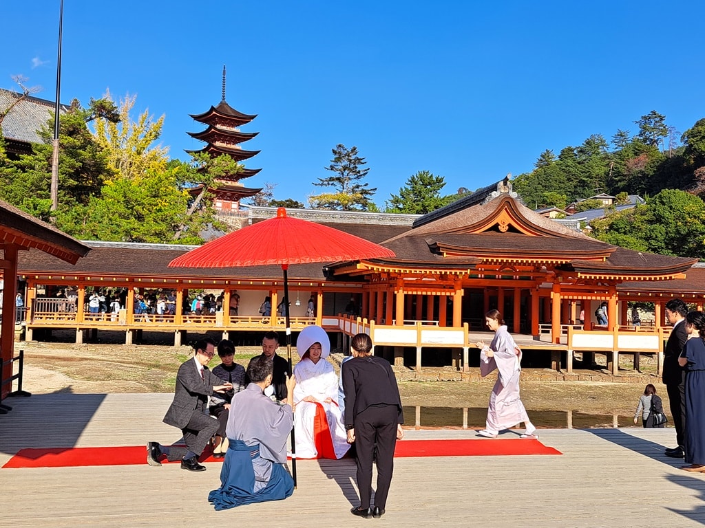 神社東側景色