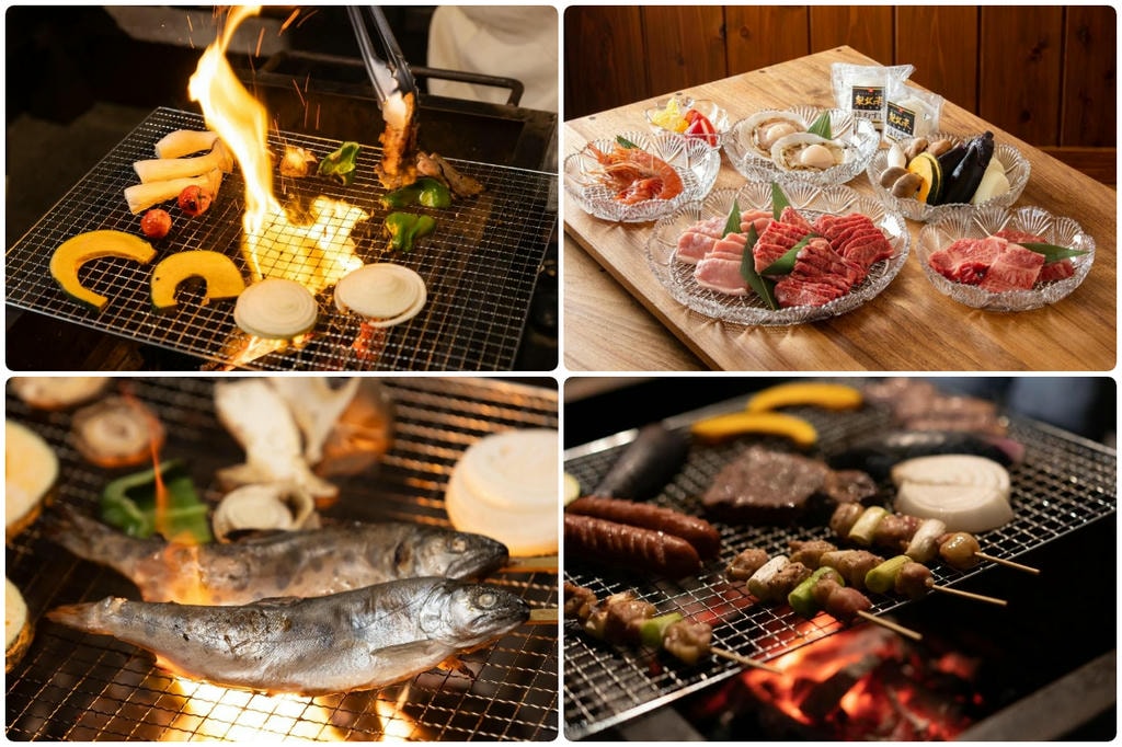 烤肉器具與食材