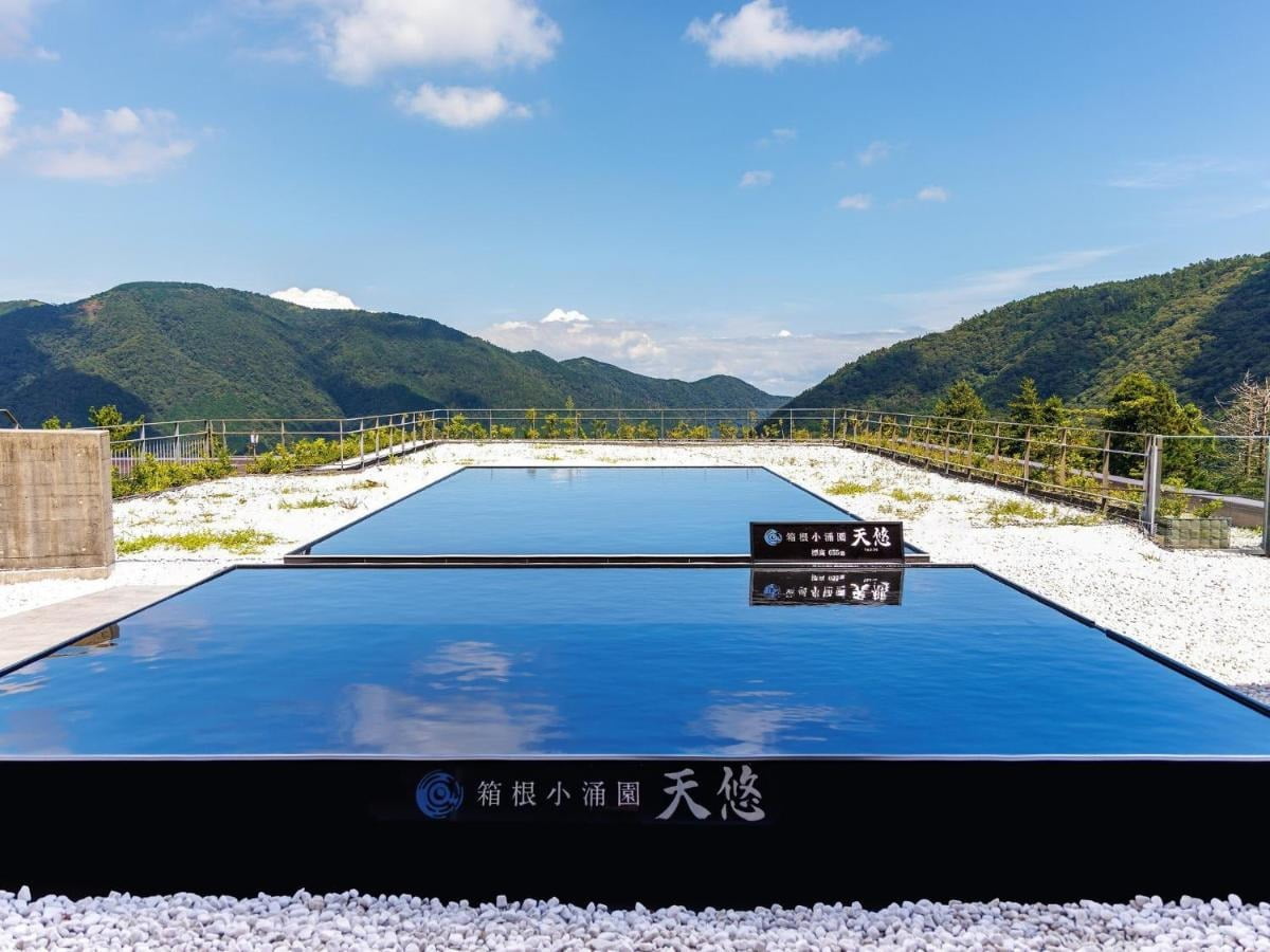【箱根小涌園天悠旅館】超美無邊際溫泉池!山林環繞好放鬆! - 第2張圖 觀景平台