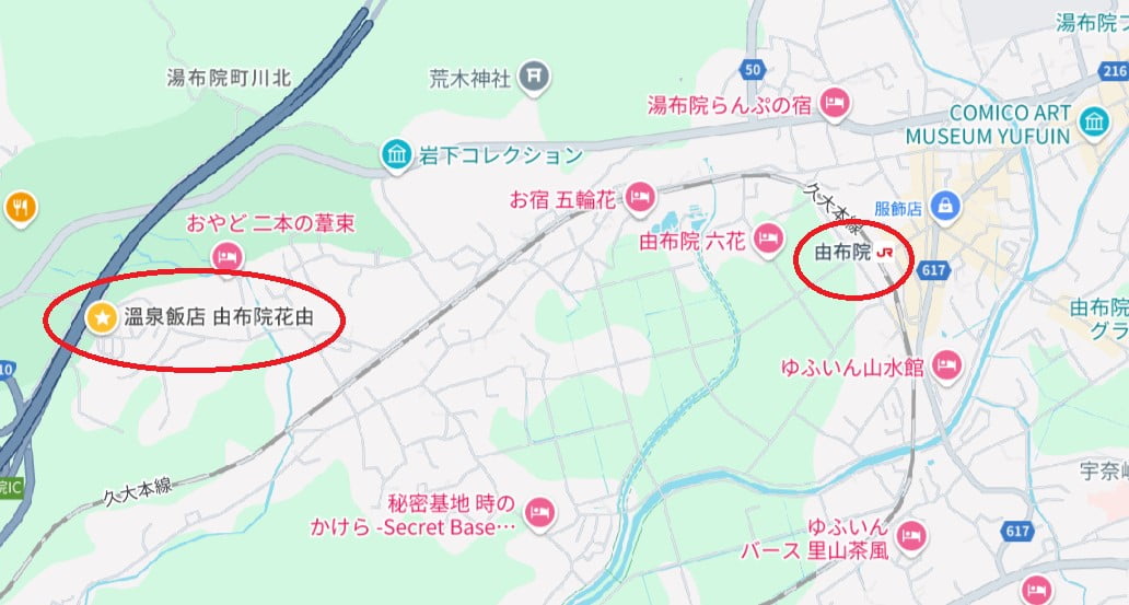 由布院花由旅館位置