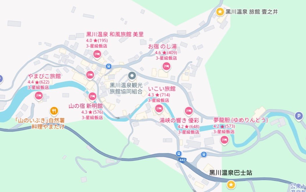 壹之井旅館位置