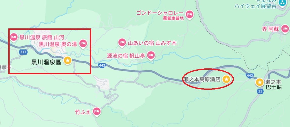 瀨之本高原飯店位置