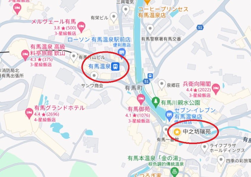 【中之坊瑞苑】創業超過150年!屬於大人的高級溫泉飯店! - 第1張圖 中之坊瑞苑位置
