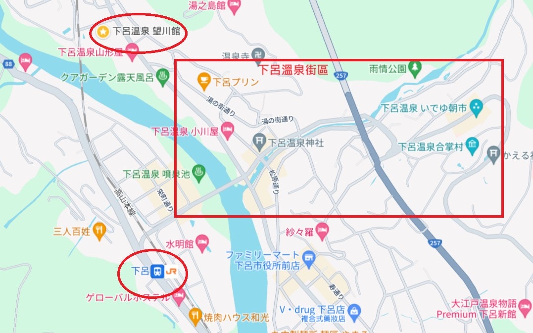 下呂溫泉望川館位置