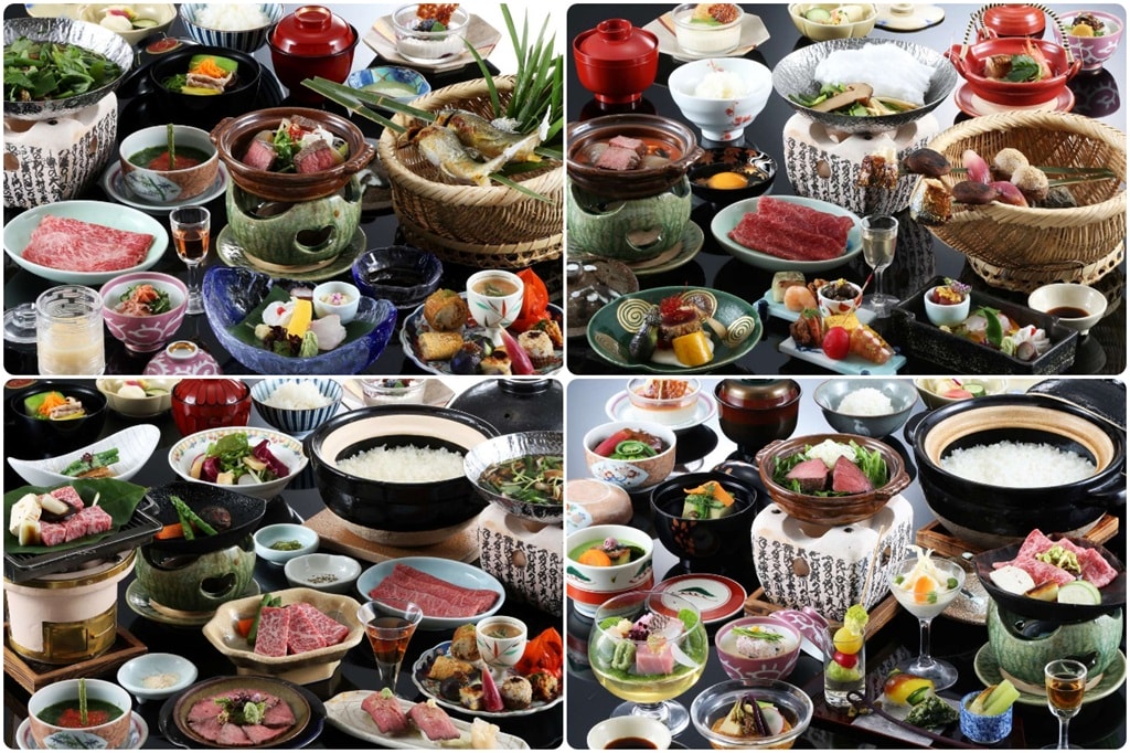【下呂溫泉紗紗羅】女性旅客超人氣!建於高台上的質感溫泉飯店! - 第16張圖 紗紗羅晚餐