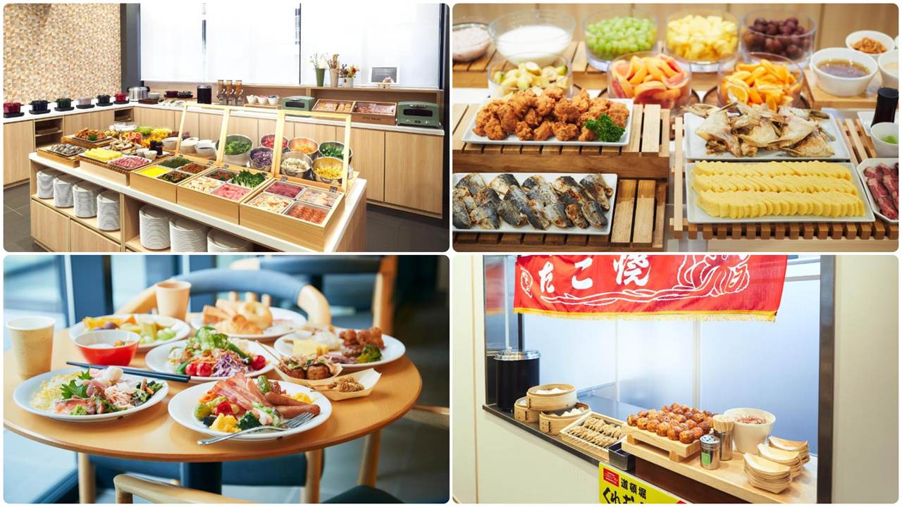 【大阪難波唐草飯店】心齋橋站6分鐘!齋橋商圈高CP值住宿! - 第7張圖 大阪難波唐草飯店早餐